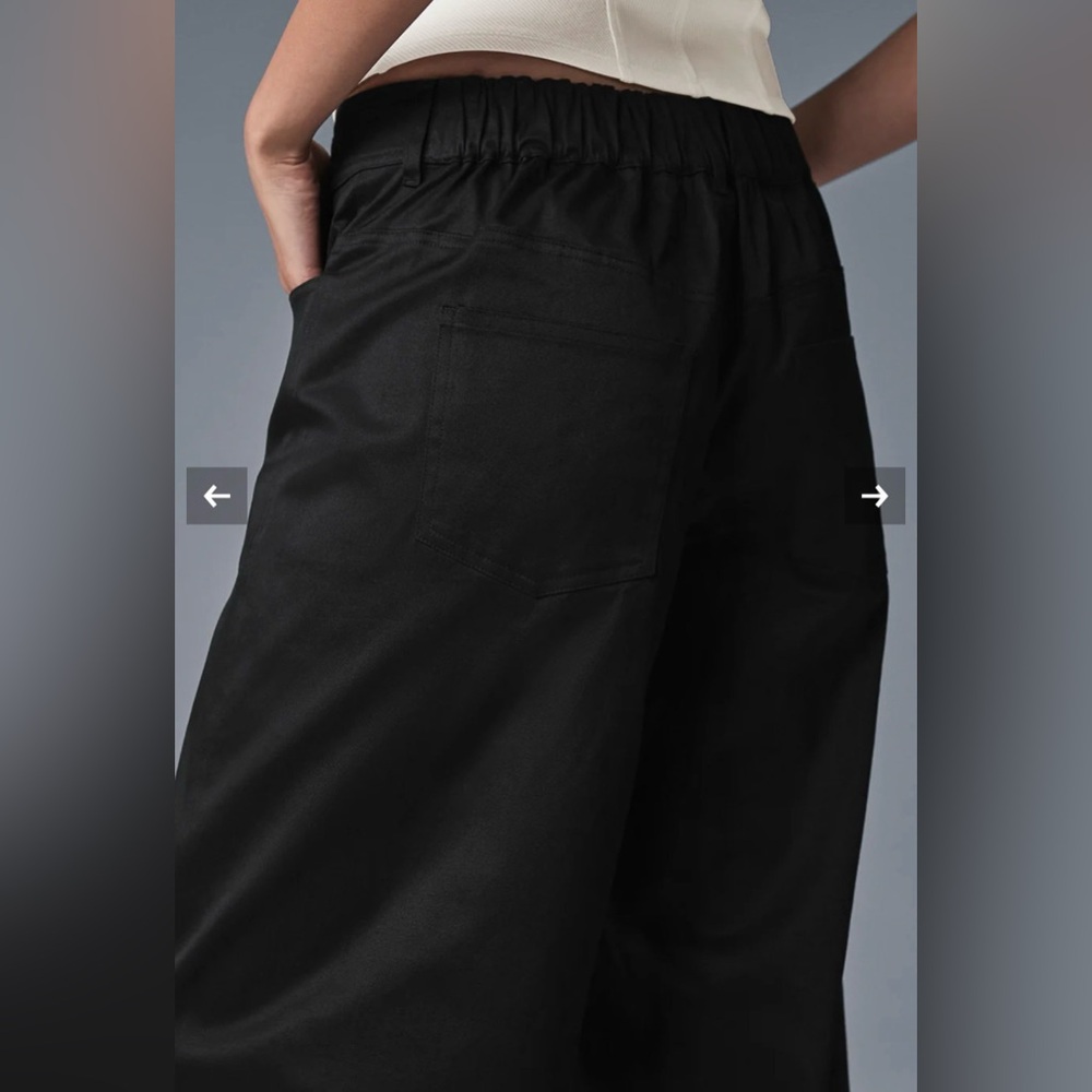 ALO Yoga Wanderlust Wide Leg Trouser Black Medium - NWT! - Picture 4 of 13